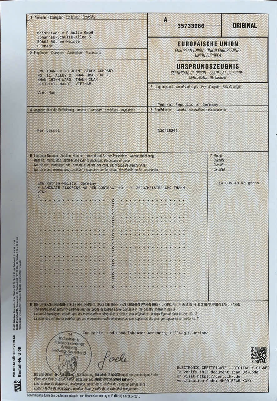 Sàn gỗ công nghiệp Meister 6277