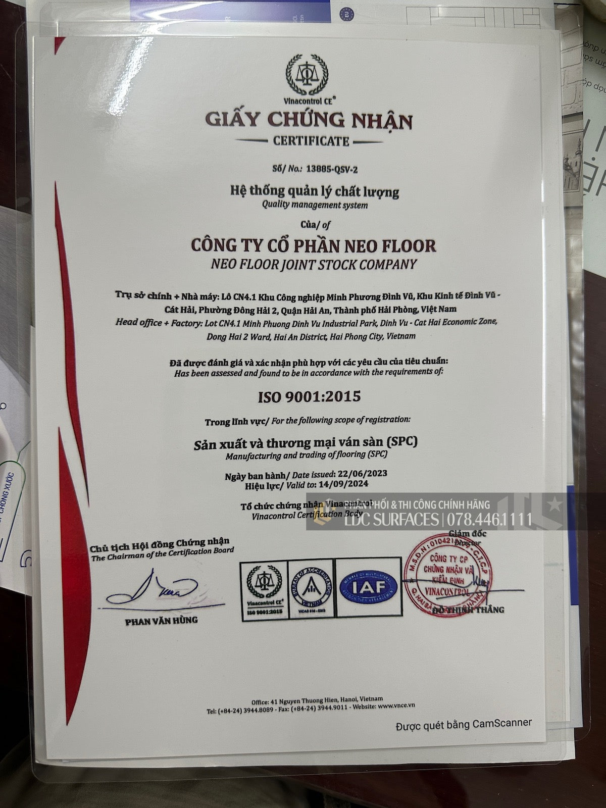 Sàn nhựa đá công nghệ SPC hèm khóa Neo Floor Titan 108-1/P0011