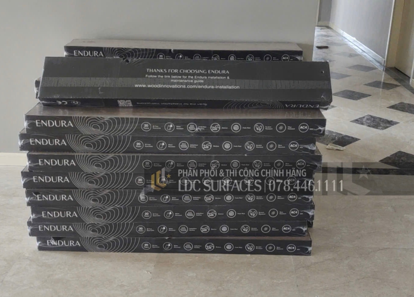 Sàn gỗ công nghiệp Endura Đức 8mm