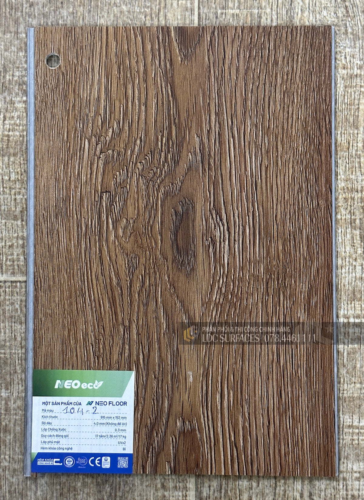 Sàn nhựa đá công nghệ SPC hèm khóa Neo Floor Eco 100-1/P0007