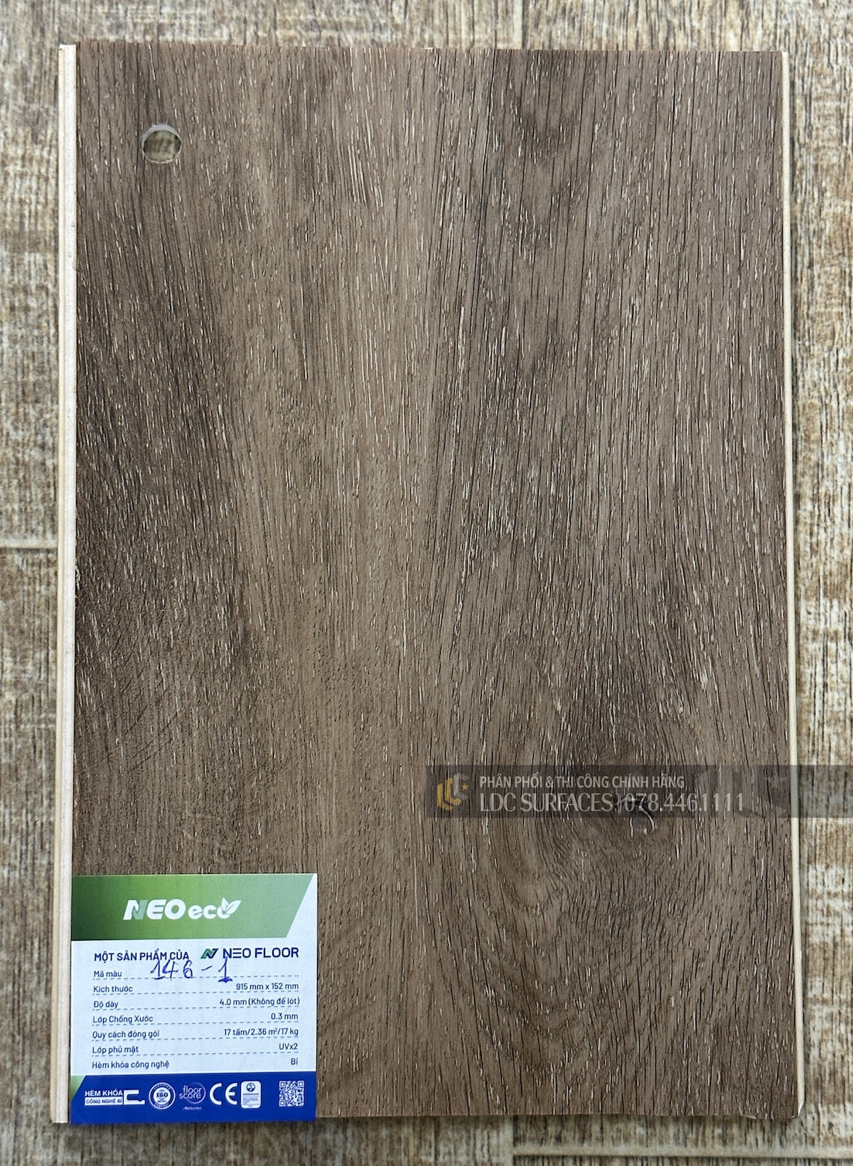 Sàn nhựa đá công nghệ Spc hèm khoá cao cấp Neo Floor Eco 4mm