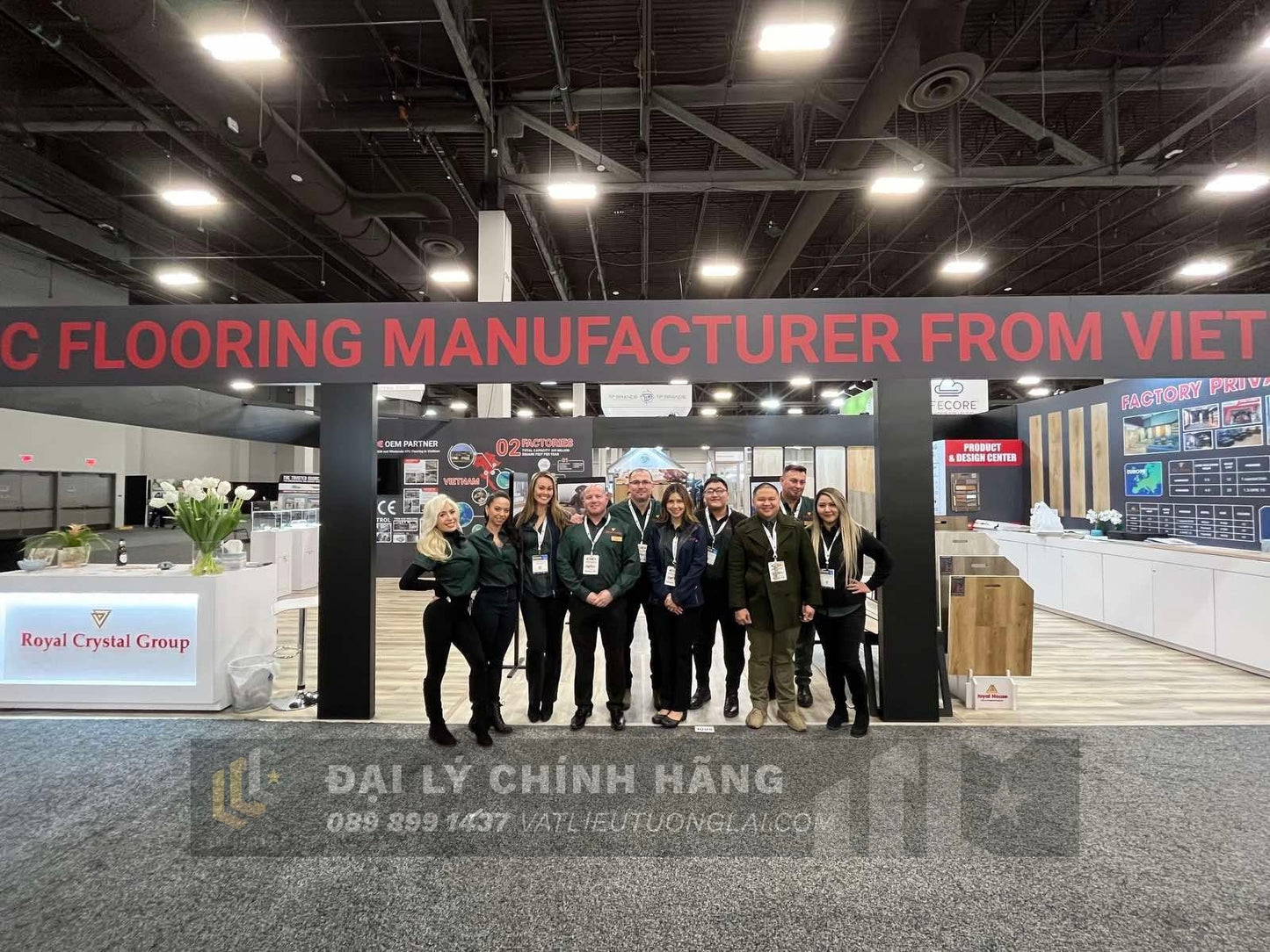 Sàn nhựa đá công nghệ SPC hèm khóa Royal Crystal không đế lót RCFW