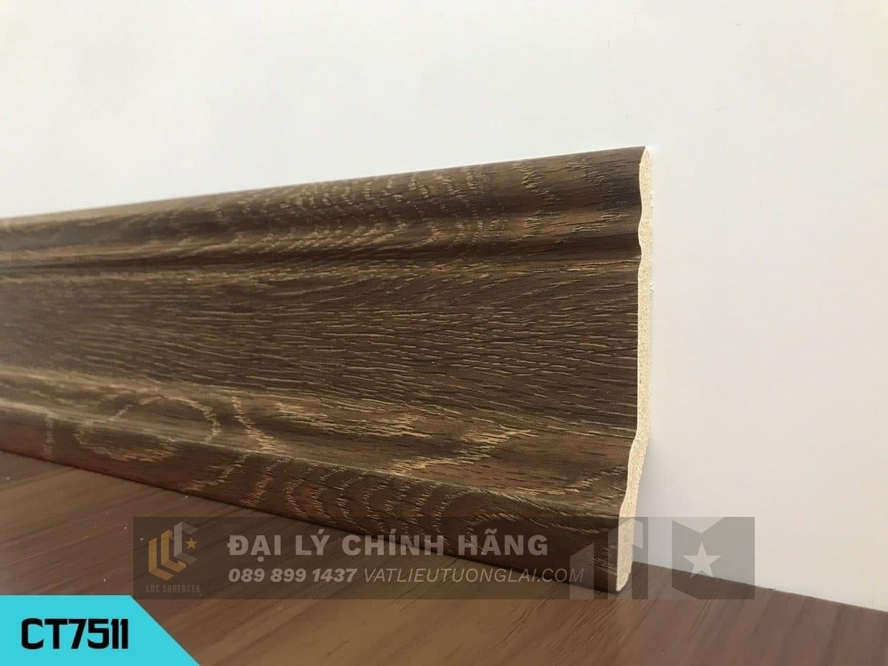 Phào chân tường nhựa PVC cm