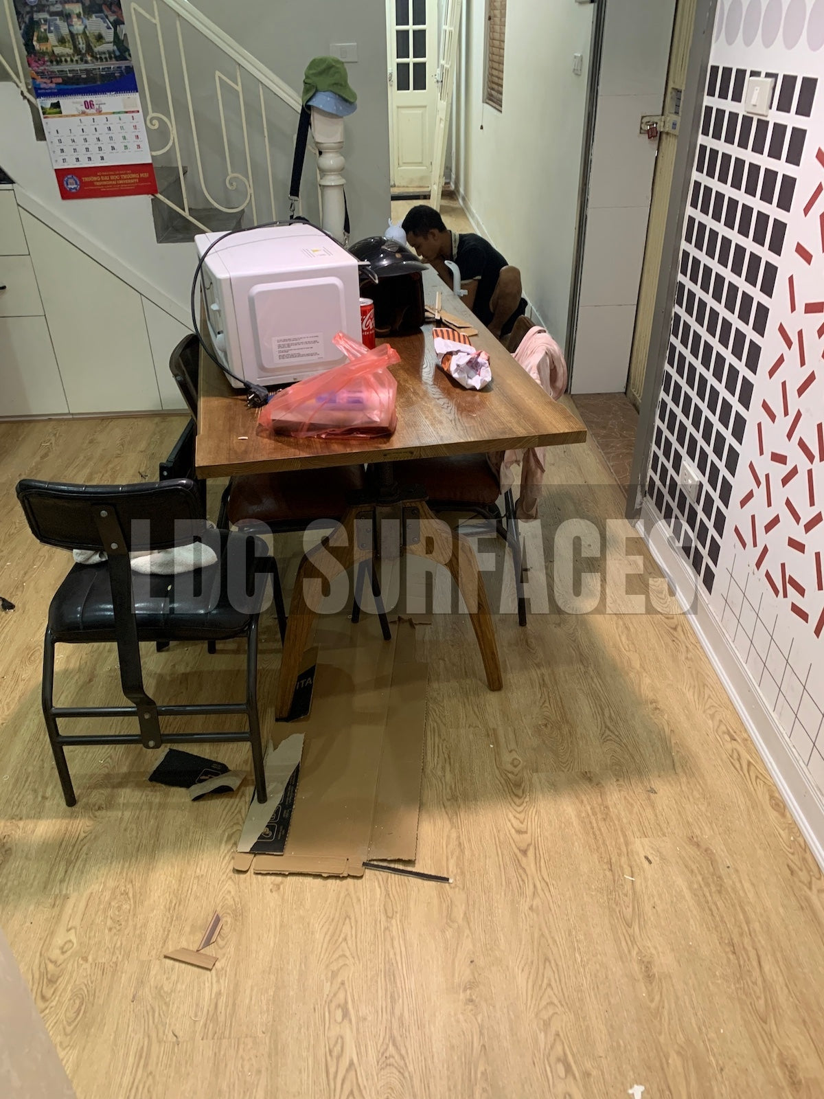 Sàn nhựa đá công nghệ SPC hèm khóa Royal Crystal RCFW110-1