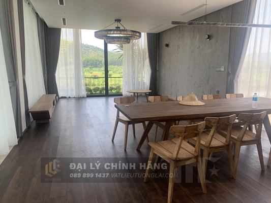 Sàn nhựa đá công nghệ SPC hèm khóa Royal Crystal không đế lót RCFW