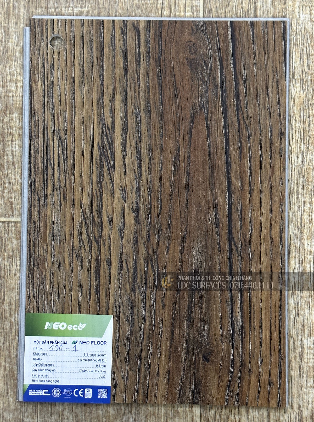Sàn nhựa đá công nghệ Spc hèm khoá Neo Floor Eco