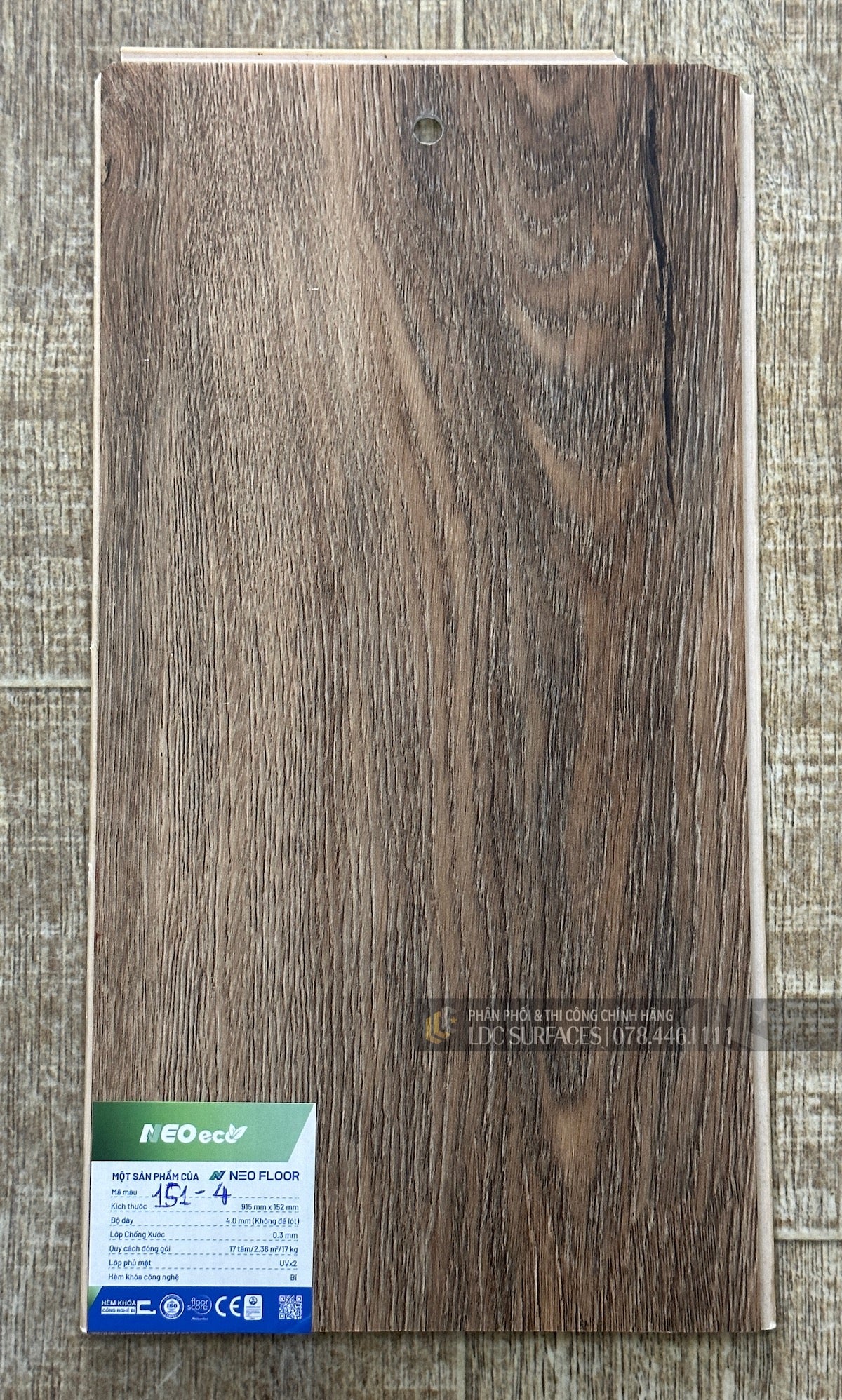 Sàn nhựa đá công nghệ Spc hèm khoá Neo Floor Eco