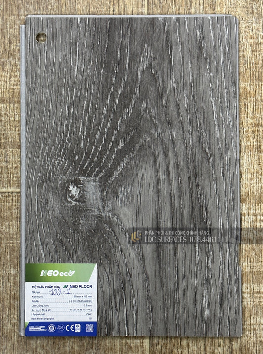 Sàn nhựa đá công nghệ Spc hèm khoá Neo Floor Eco cao cấp chống nước 100%
