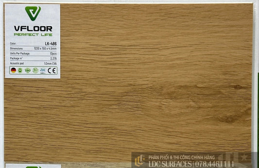 Sàn nhựa Spc hèm khoá Vfloor Lucky LK486