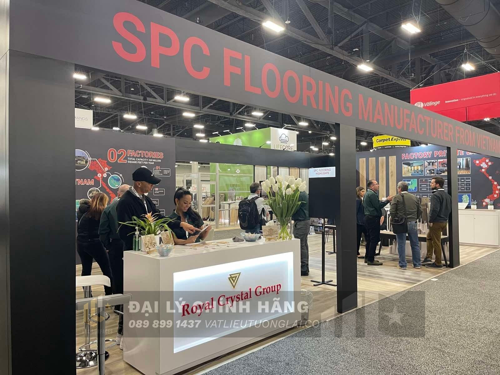Sàn nhựa đá công nghệ SPC hèm khóa Royal Crystal RCFW