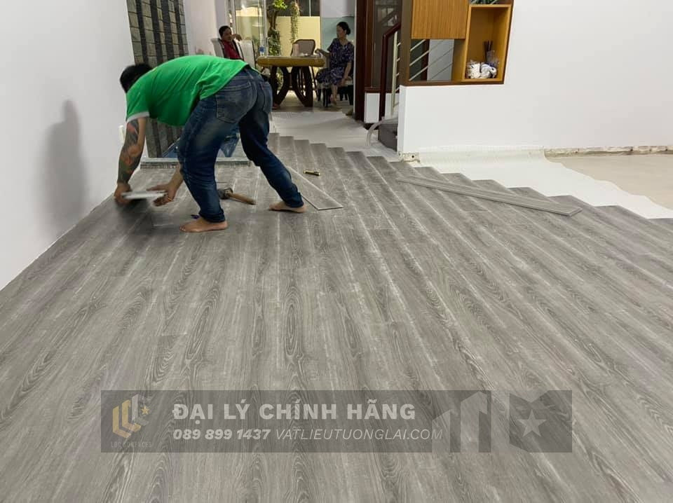 Sàn nhựa đá công nghệ SPC hèm khóa Glotex mm