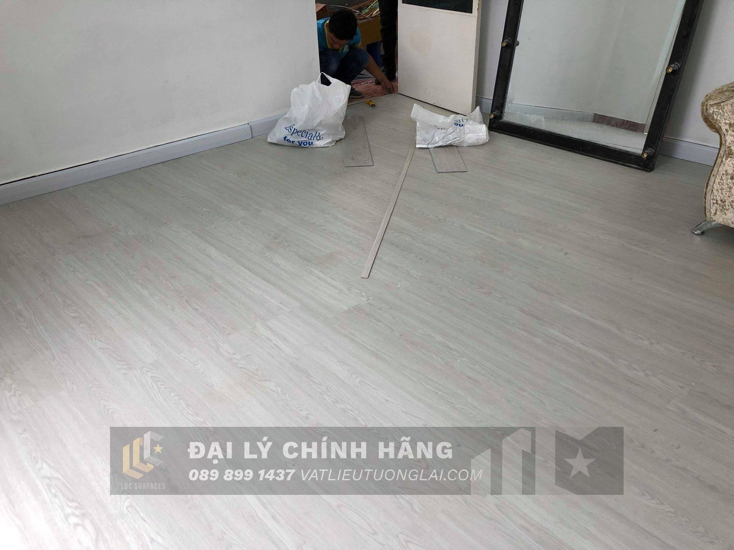 Sàn nhựa đá công nghệ SPC hèm khóa Glotex mm