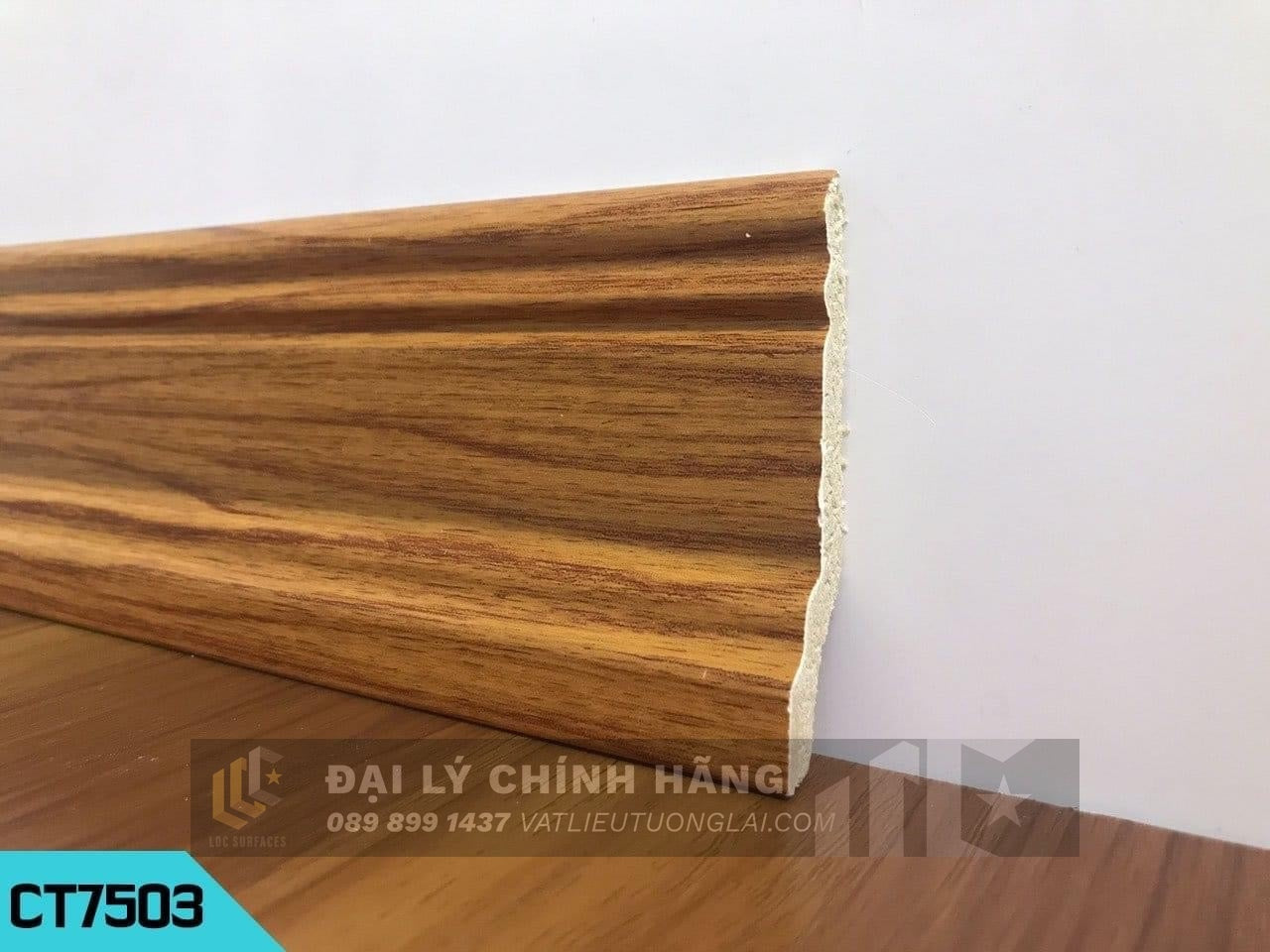 Phào chân tường nhựa PVC cm