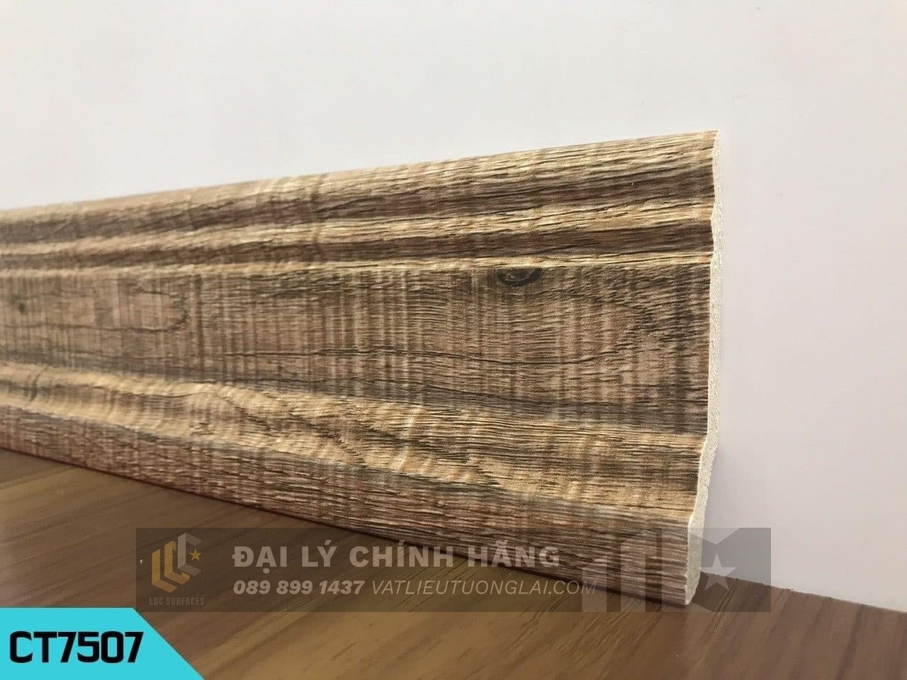 Phào chân tường nhựa PVC cm