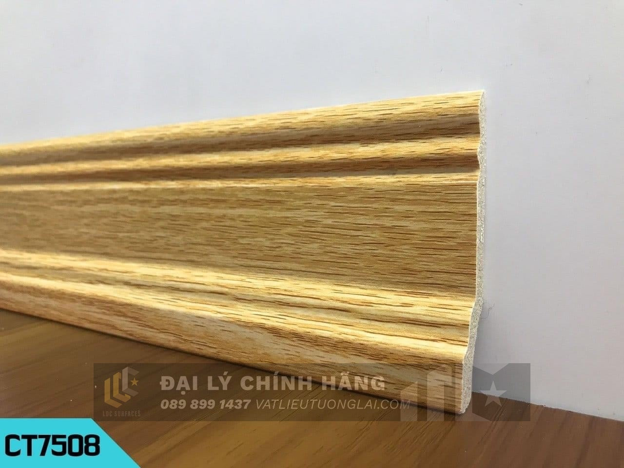 Phào chân tường nhựa PVC cm