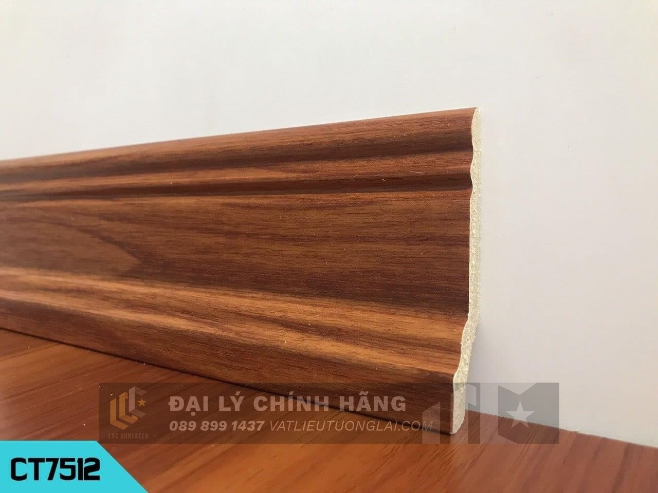 Phào chân tường nhựa PVC cm