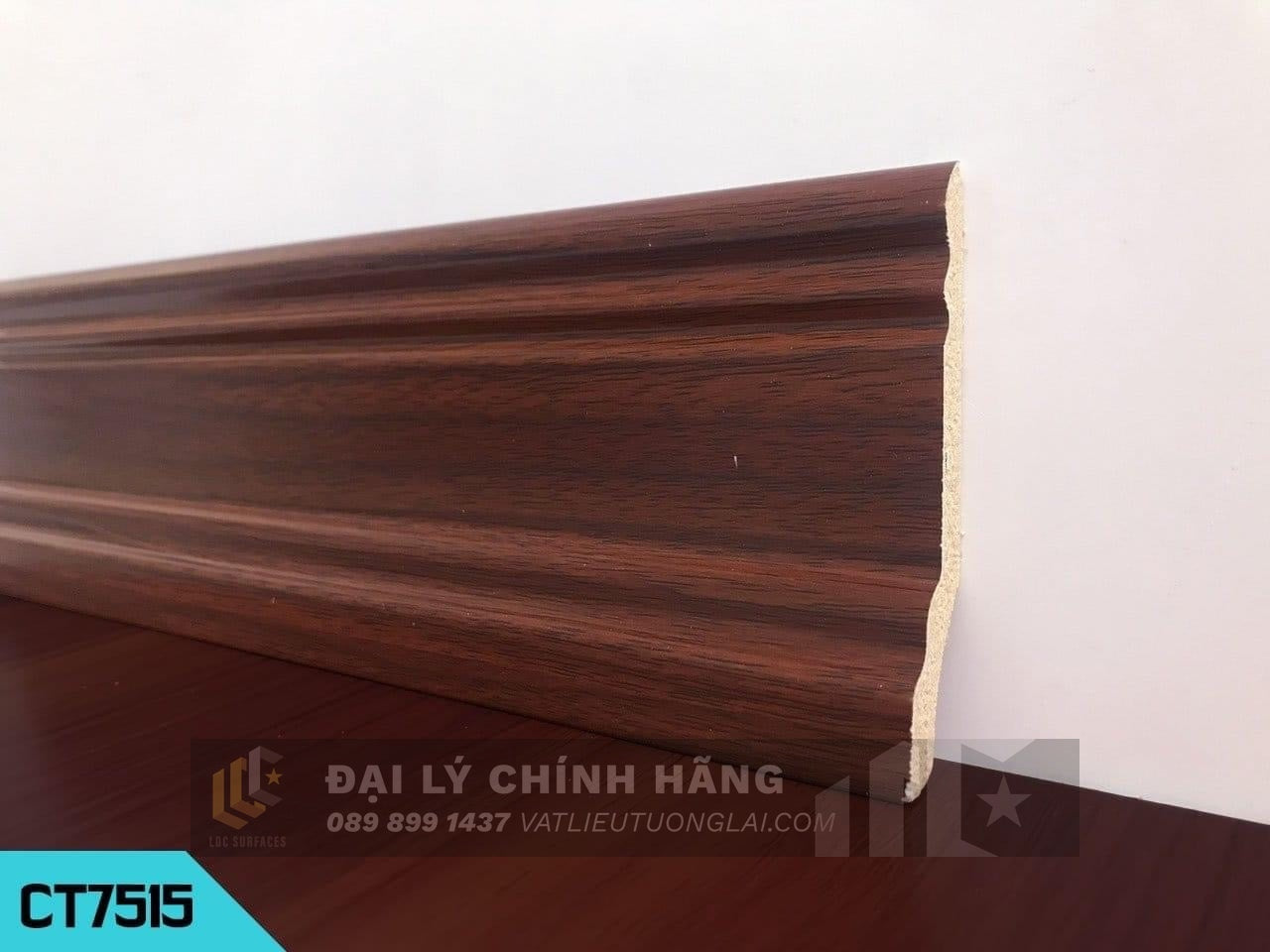 Phào chân tường nhựa PVC cm