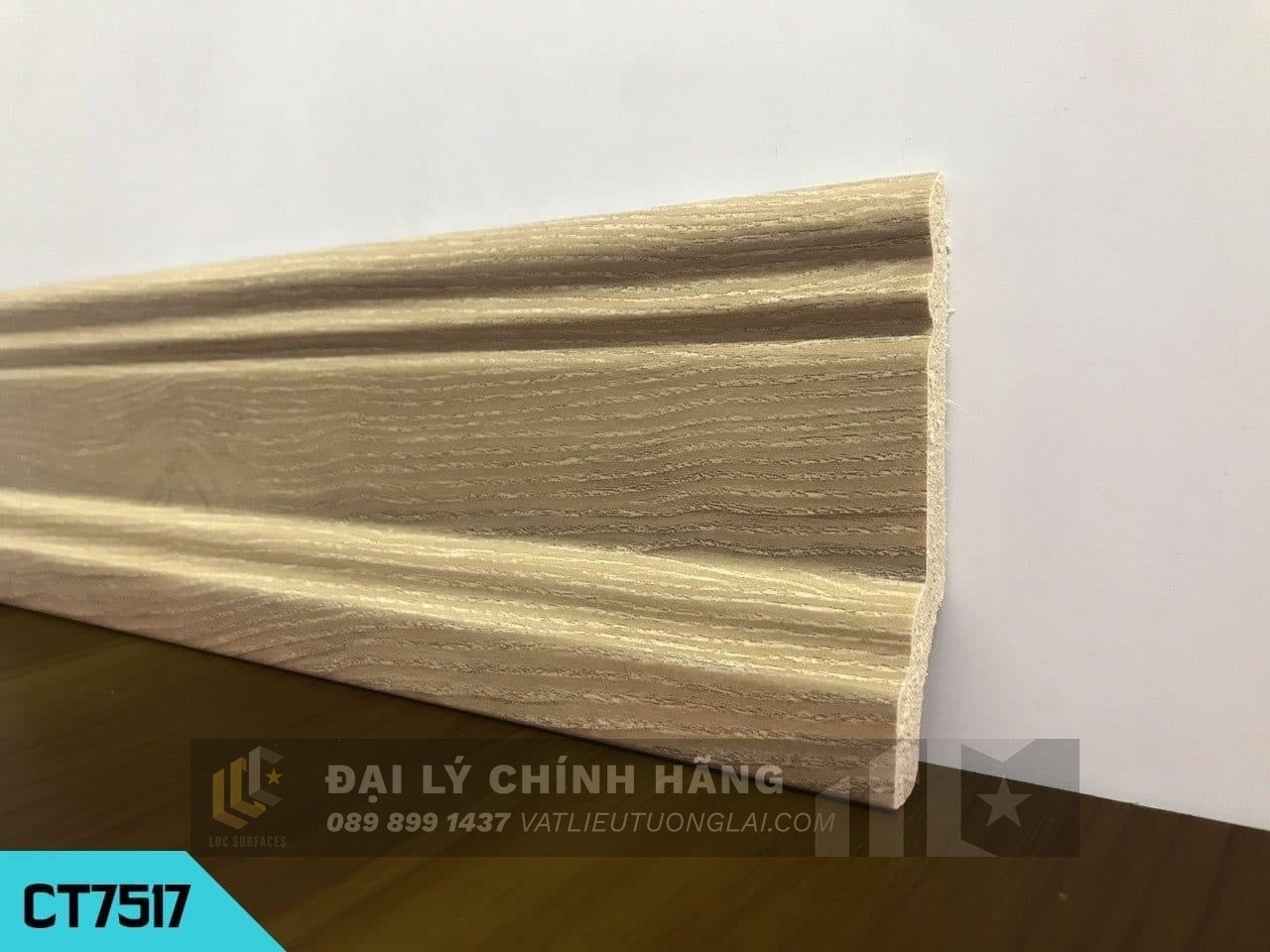 Phào chân tường nhựa PVC cm