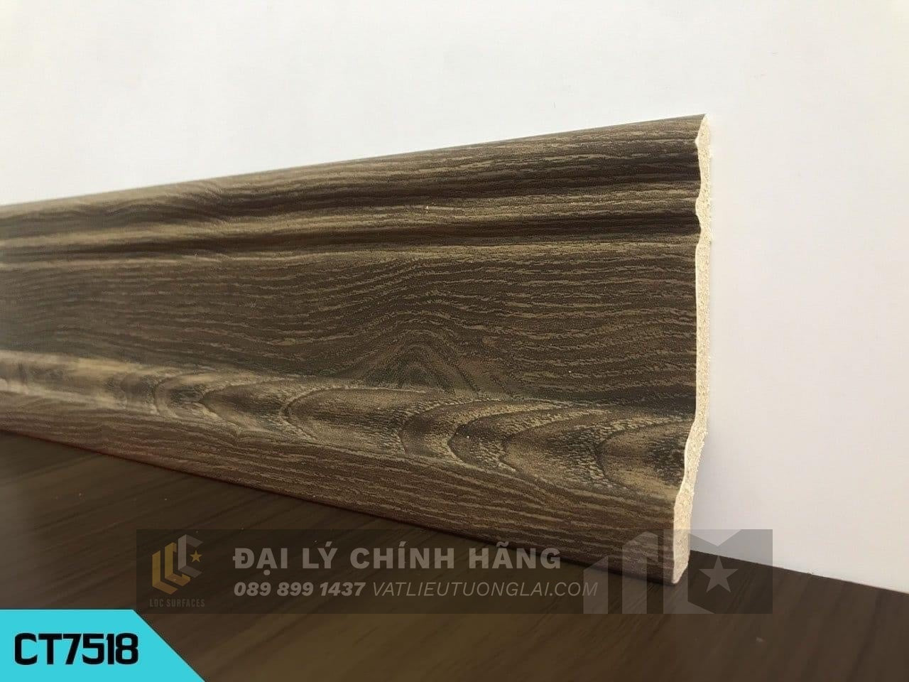 Phào chân tường nhựa PVC cm