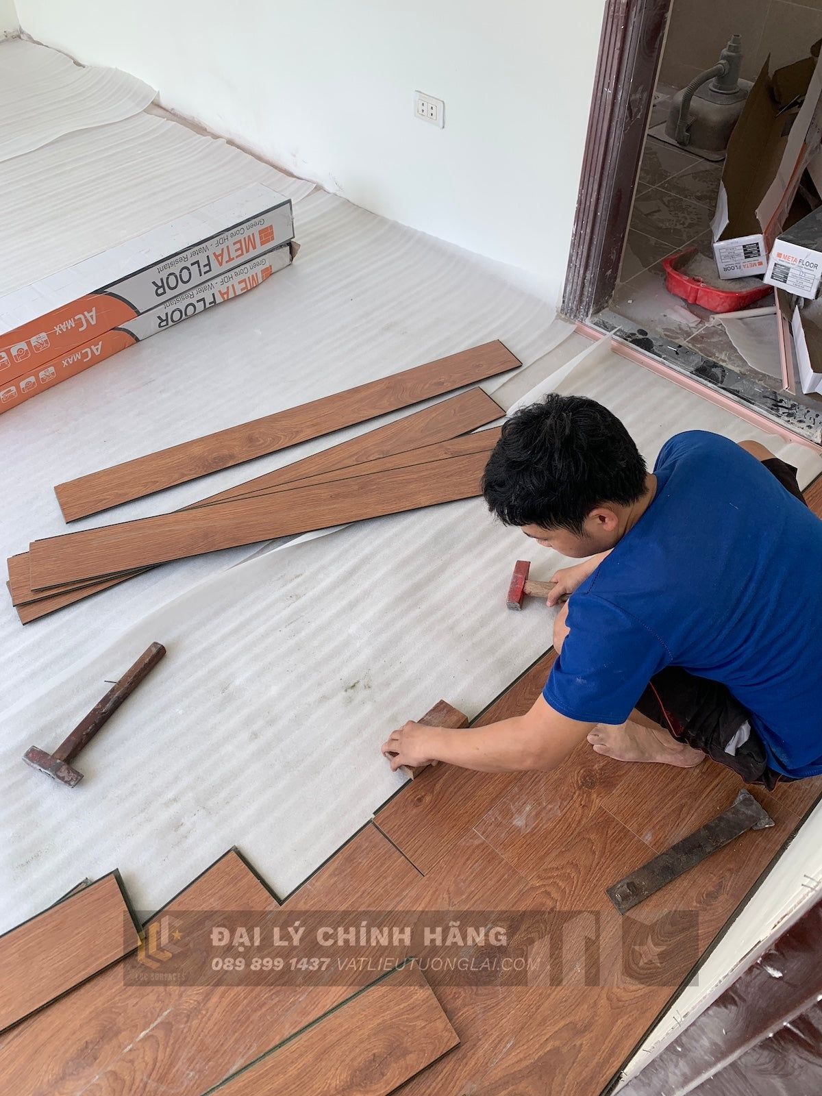 Sàn gỗ công nghiệp cốt lõi xanh Malaysia Meta Floor mm MF