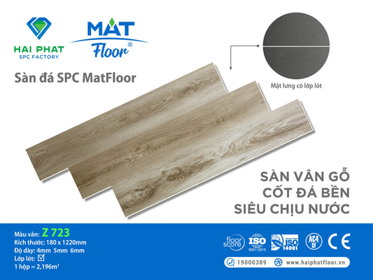 Sàn nhựa đá công nghệ SPC hèm khóa MatFloor Z723