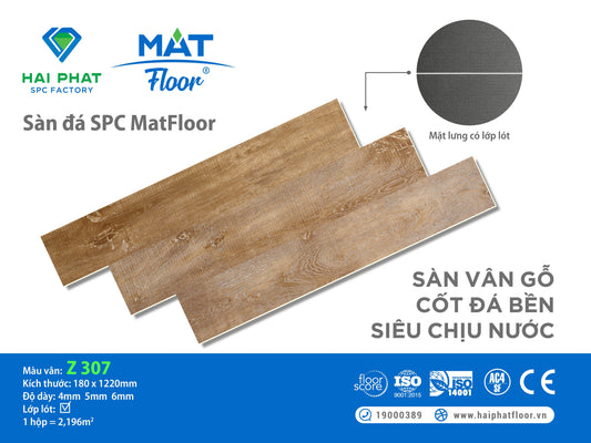Sàn nhựa đá công nghệ SPC hèm khóa MatFloor Z307