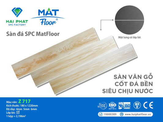 Sàn nhựa đá công nghệ SPC hèm khóa MatFloor Z717