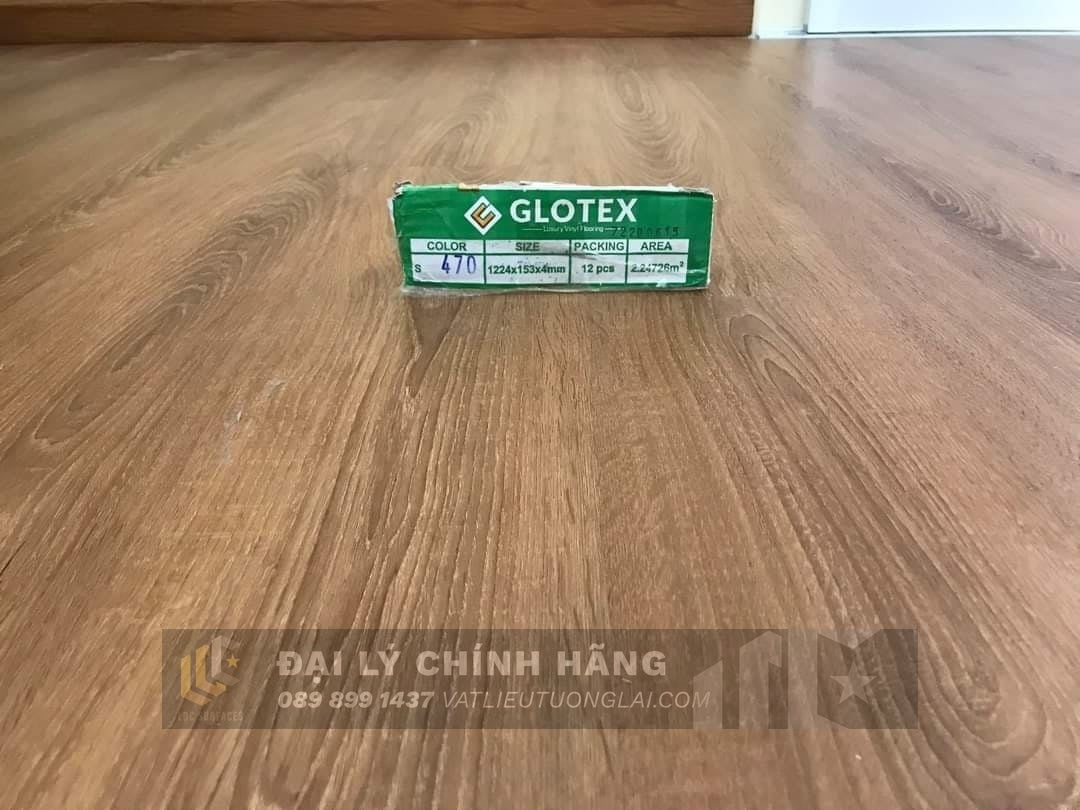 Sàn nhựa đá công nghệ SPC hèm khóa Glotex mm