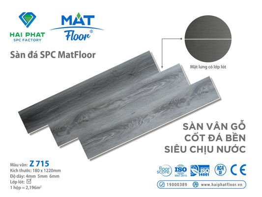 Sàn nhựa đá công nghệ SPC hèm khóa MatFloor Z715