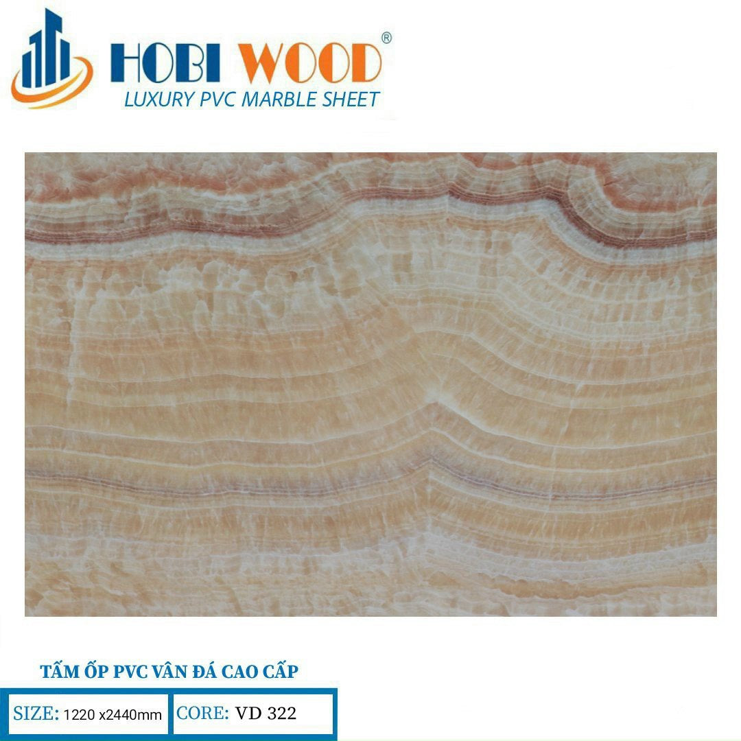 Tấm ốp tường PVC HobiWood VD322